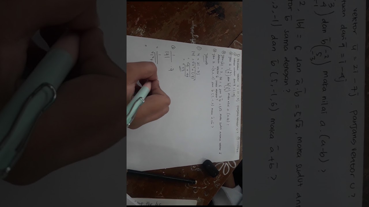 Pembahasan Soal Matematika Minat Bab Vektor Youtube