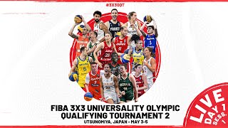: LIVE| FIBA 3x3 Universality Olympic Qualifying Tournament 2 2024 | Day 1/Session 1