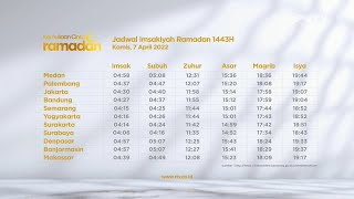 RTV - Jadwal Imsakiyah (7 April 2022)