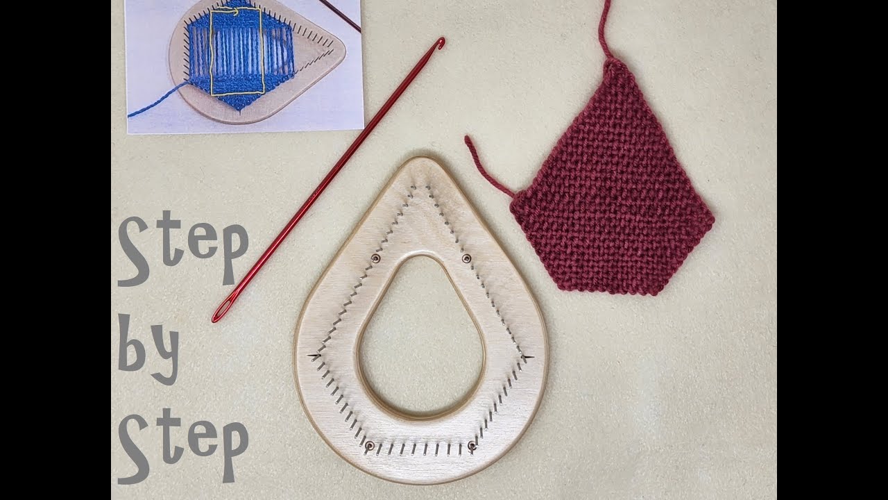 How To Pin Loom Weave a Jewel Shape --- Row-by-Row Instructions - YouTube