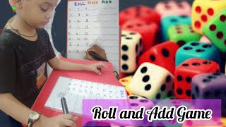 Roll the dice and Add| Maths Activity for kids| Addition @momiandkidz
