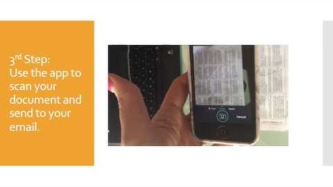 Using Cam Scanner to scan an assignment