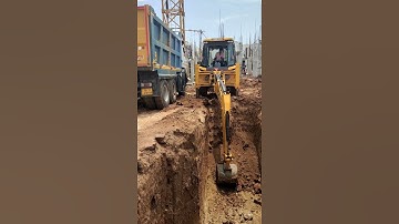 JCB 3Dx Loading Mud Soil | Backhoe loader | Tata Truck
