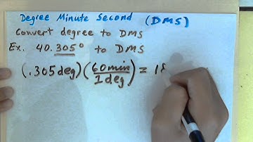 How to Convert Decimal Degree to Degree Minute Second (DMS)
