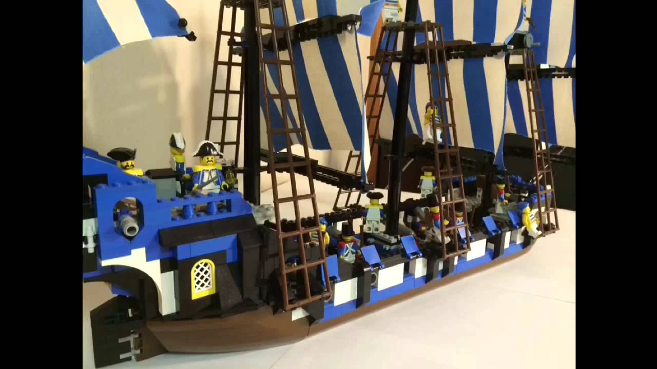 レゴ 自作 大型帆船 オリジナル♯1 作品 南海の勇者 lego 6274 - YouTube