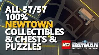 All Newtown Collectibles 100% & Chests & Puzzles LEGO Batman LotDK