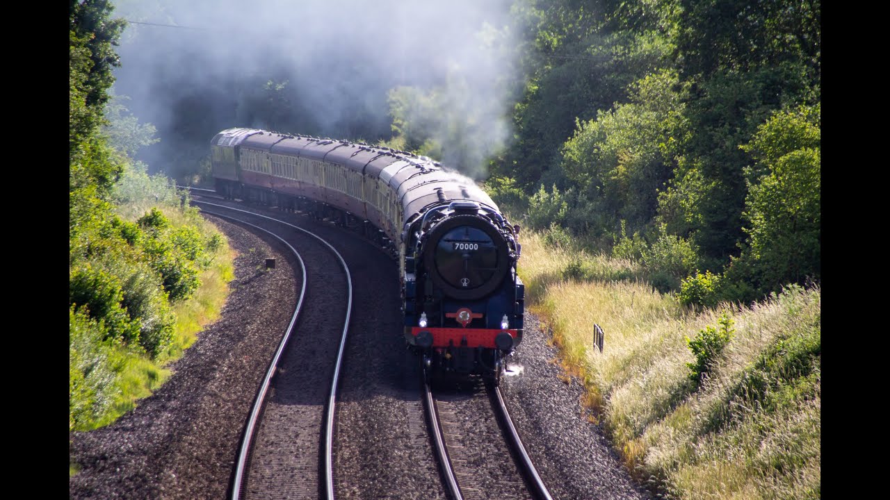 70000 "Britannia" storming up Whiteball summit