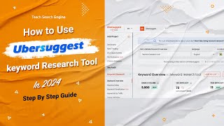 How to Use Ubersuggest keyword Research Tool in 2024  - Step By Step Guide
