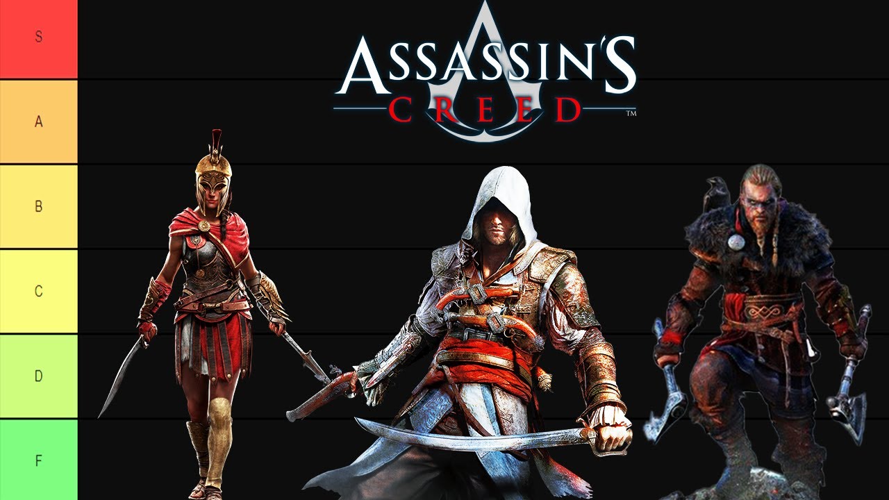 Assassins Creed Tier list games. Assassin's какой лучше