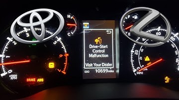 “Drive start control malfunction” in Toyota and Lexus cars