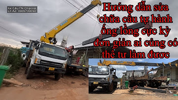 Sửa chữa cẩu tự hành, cần cẩu ống lồng| hạ thước thay thế dây cương rút thước bị đứt cực nhanh P1