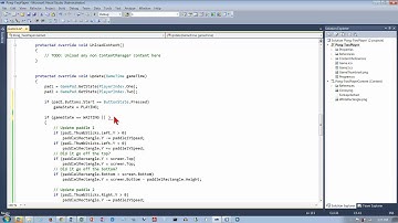 XNA: Two-player Pong, part 4