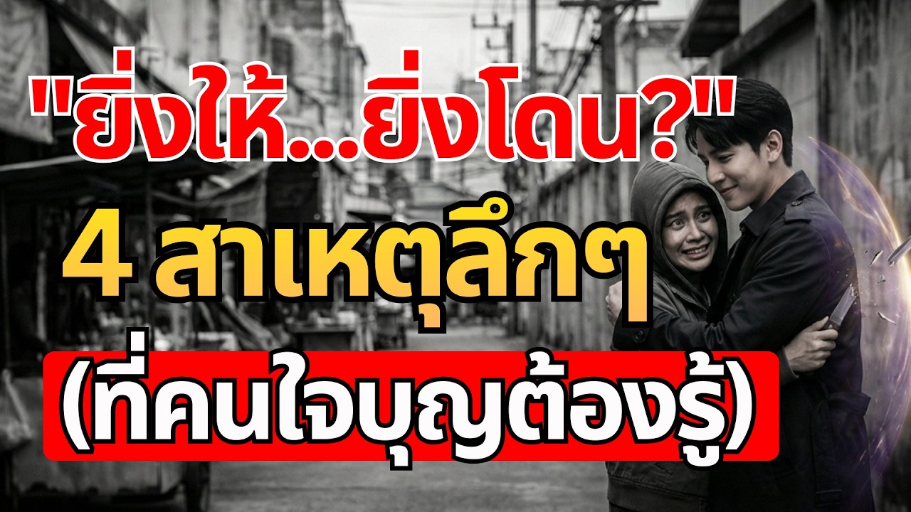 ยิ่งให้ยิ่งโดน 4 สาเหตุลึกๆ ที่คนใจบุญต้องรู้ ทำไมความหวังดีถึงย้อนกลับมาทำร้ายเรา