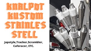 Exhaust Custom Stainles | Konsep  japstyle Caferacer Tracker ETC