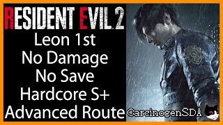 [No Commentary] Resident Evil 2 (PC) - Leon A, No Damage, No Save, No Magnum (1:06:19)