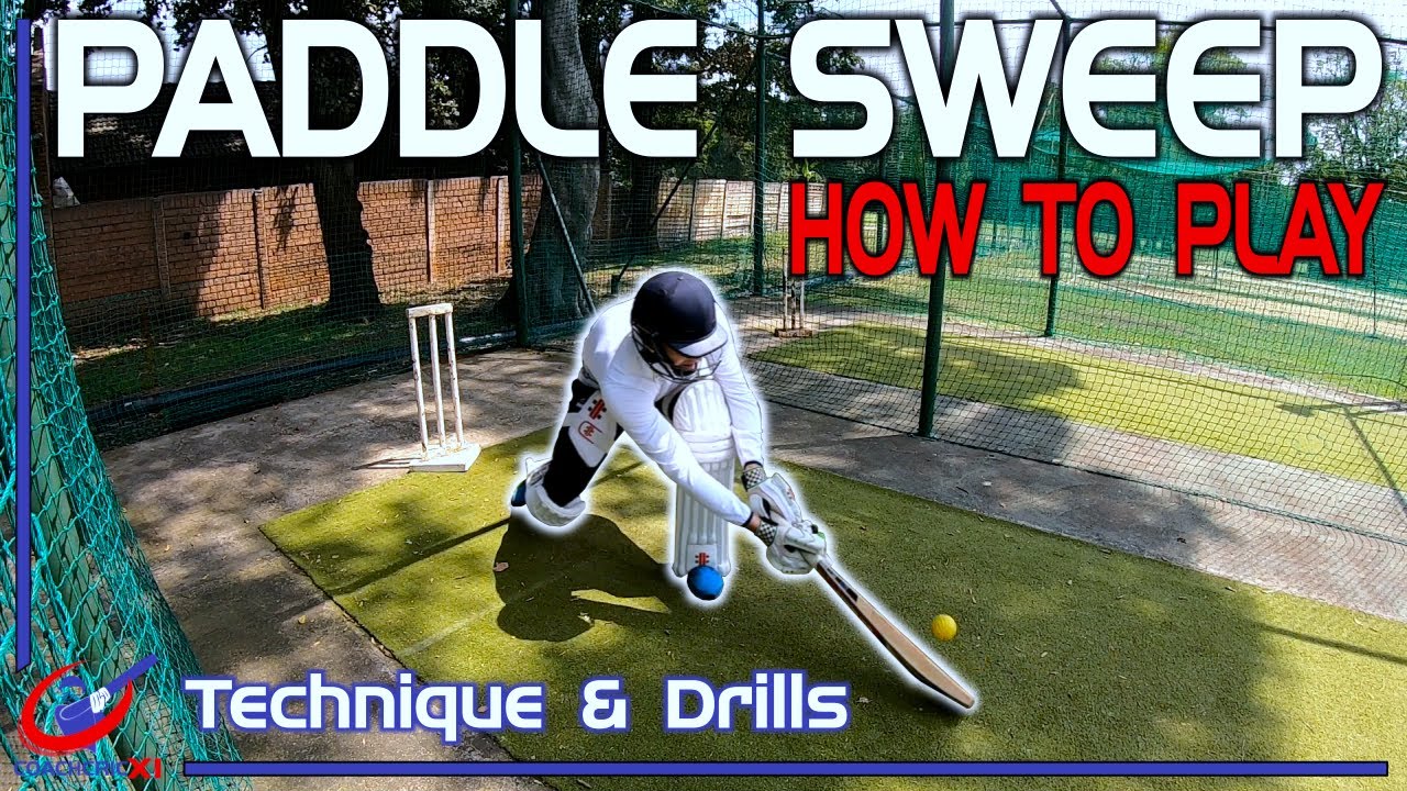 How to play the Paddle Sweep Cricket Batting Coaching YouTube