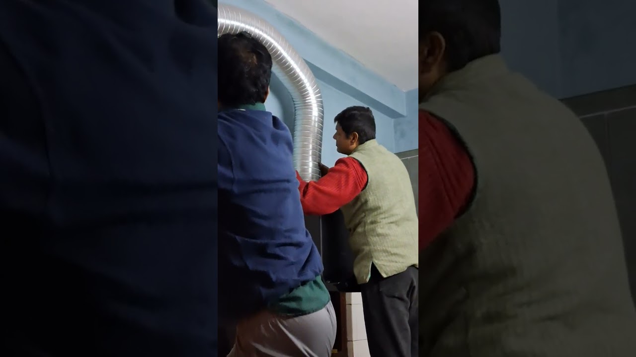 # chimney installation # hindware# 1600 rpm # 