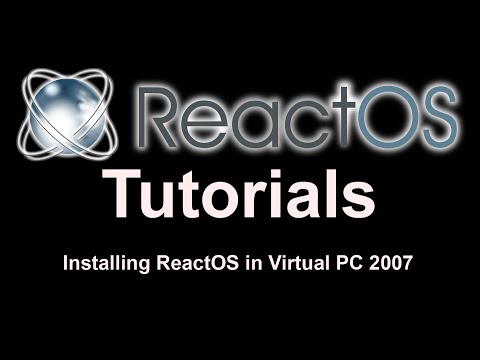 How to install ReactOS in Virtual PC 2007