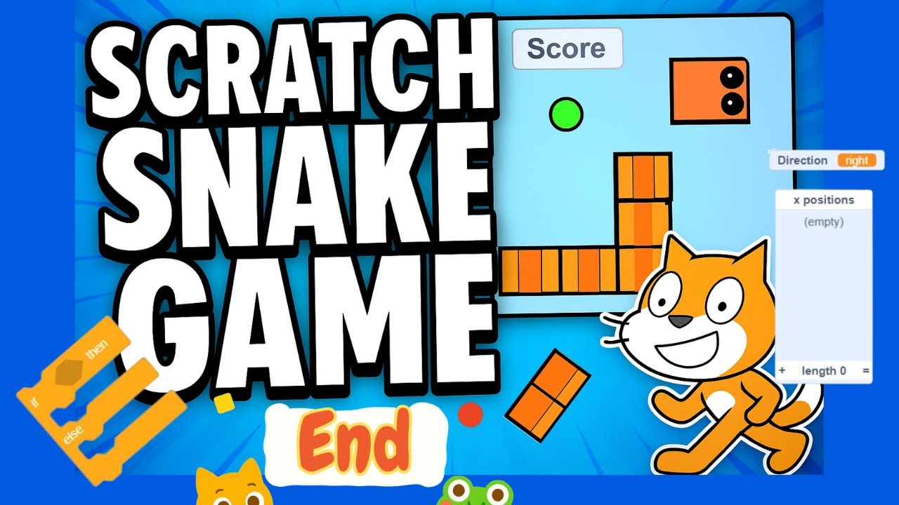 Scratch 3 Snake Game: Final Part – Score, Collision & Finishing Touches ...