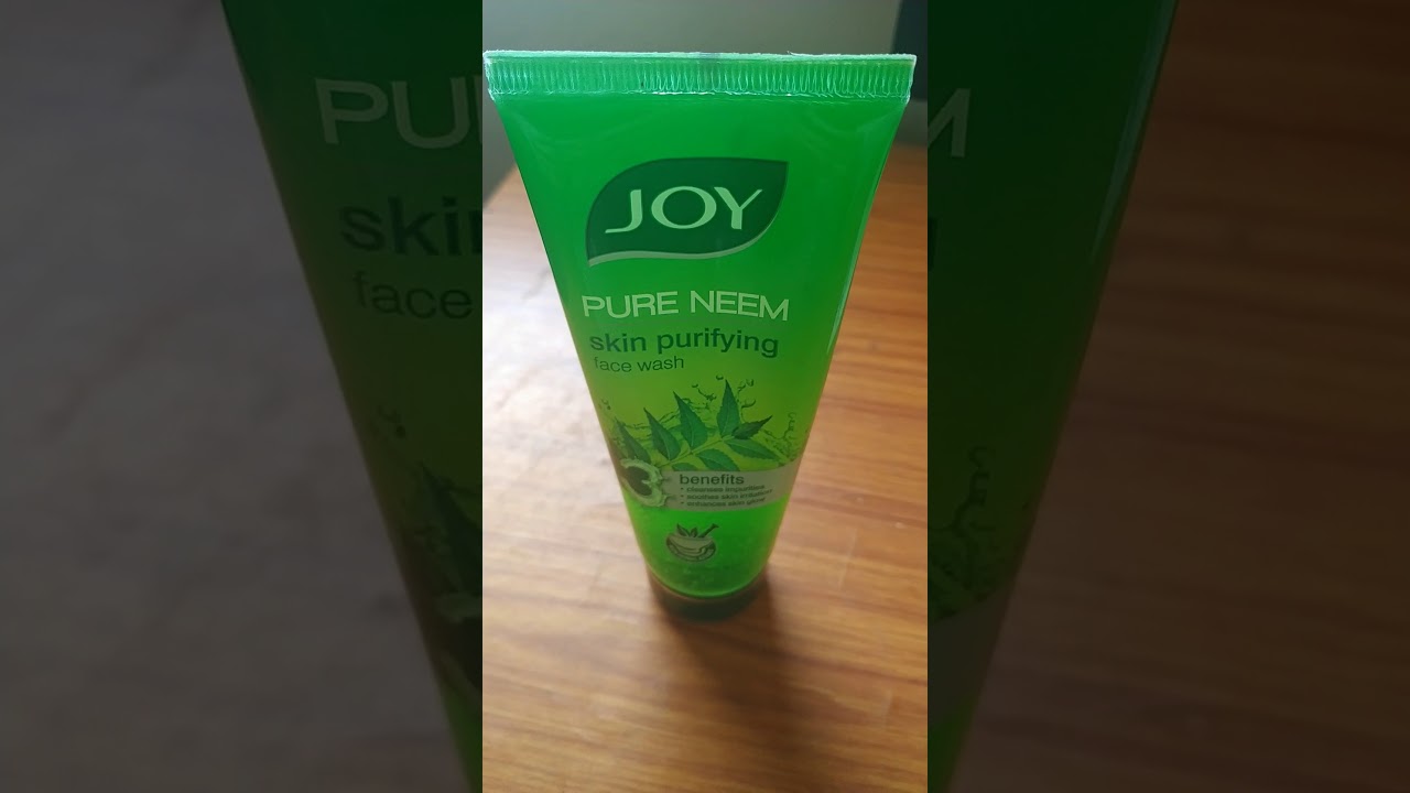 joy pure neem face wash