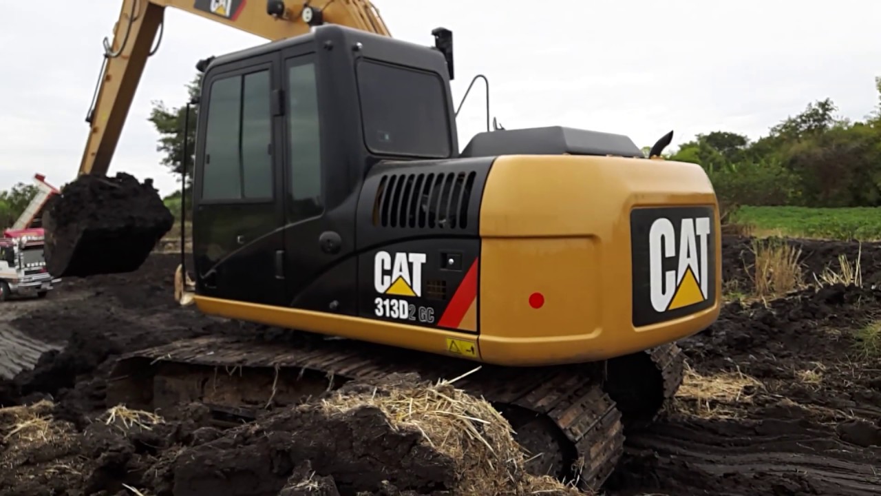 รีวิว ความเร็ว รถขุด cat313d2 gc=13.400kgs=100hpขึ้นเทเลอร์ EP.3543
