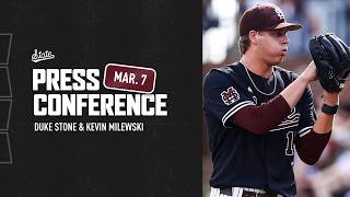 BASEBALL | Duke Stone & Kevin Milewski Lipscomb Postgame Press Conference (Game 3) - 3/7/26