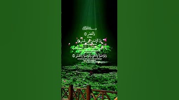 سورة العصر ... تلاوة هادئ تخشع لها القلوب ❤🍃 #تلاوة_خاشعة #راحة_نفسية #اكسبلور #شاشه_سوداء #quran