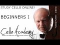 Cello Lessons Online | Beginners I : The cello, bow grip, right arm motion, playing open strings