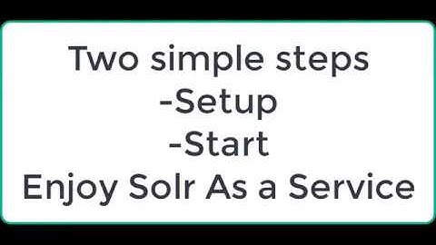 Solr as a Windows Service