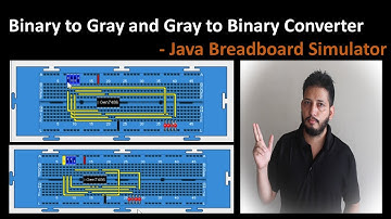 Binary to Gray and Gray to Binary Converter - DD Lab | Java Breadboard Simulator(In English/Hindi)