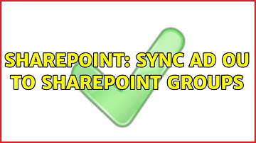 Sharepoint: Sync AD OU to sharepoint groups