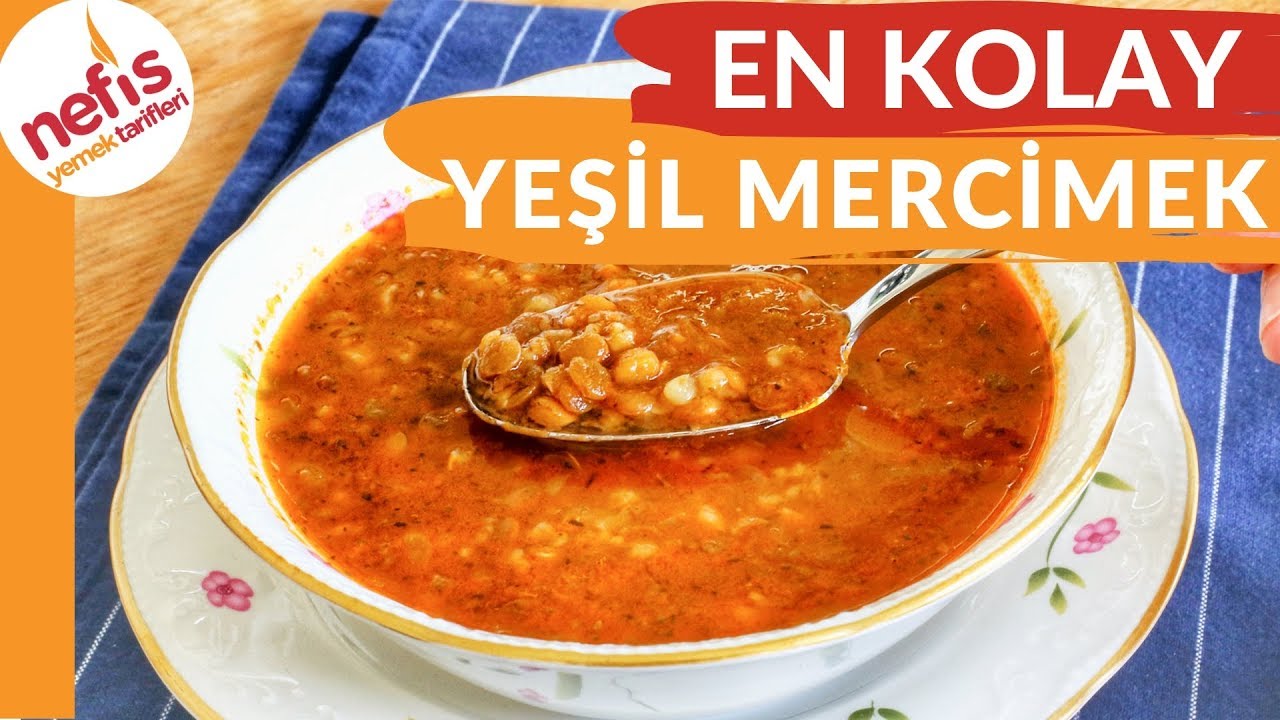 EN KOLAY????10 DAKİKADA⏰ YEŞİL MERCİMEK ÇORBASI TARİFİ
