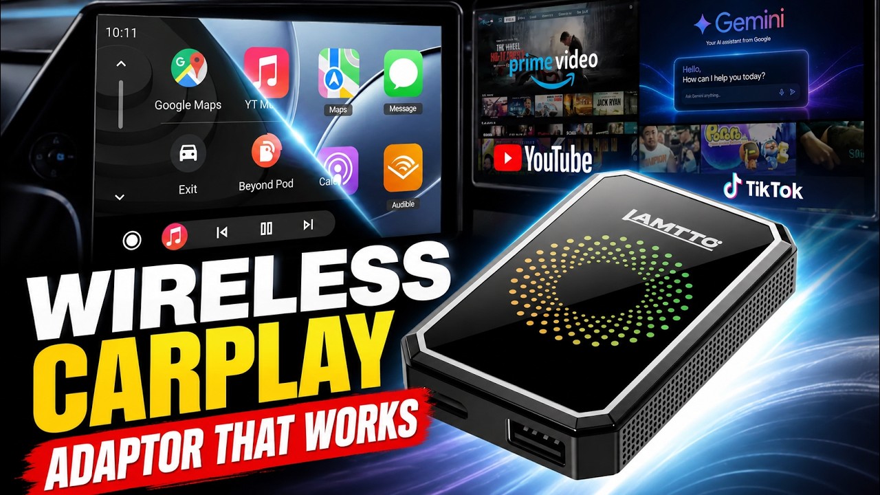 Lamtto RC23 Wireless CarPlay AI box Review WITH DISCOUNT CODE too 