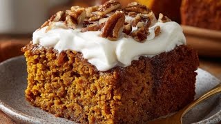 The Secret Easy Moist Pumpkin Cake | Melt in Your Mouth Recipe