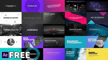 Typography Slides | Free After Effects Templates