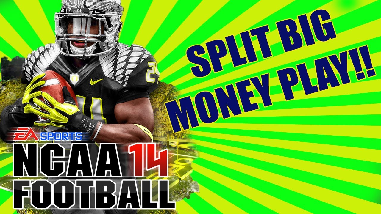 NCAA Football 14  "SHOTGUN SPLIT BIG MONEY PLAY " | NCAA 14 Football Elite Offense