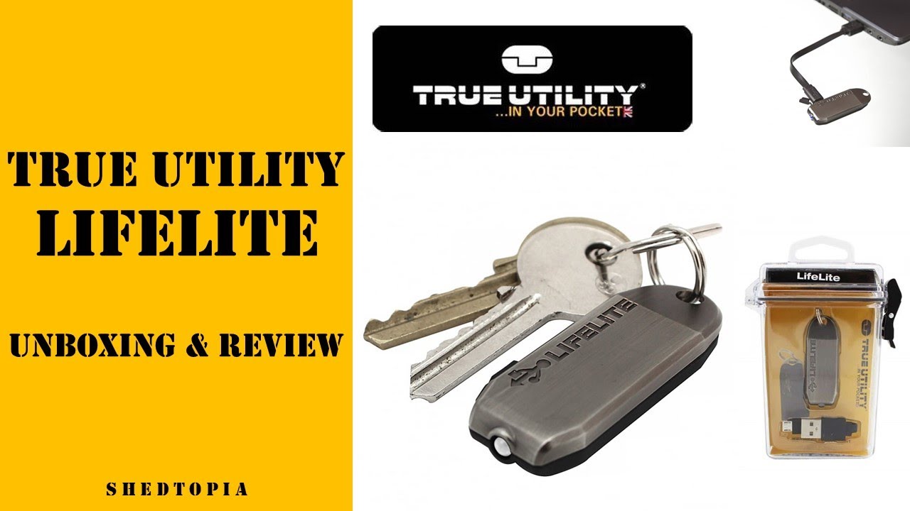 TRUE UTILITY LIFELITE Ep.1 of Best Rechargeable Keychain Flashlight sub ...