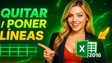 📊😱 ¡Quita y Pon las LÍNEAS DE Cuadricula de Excel 2016 en Segundos!