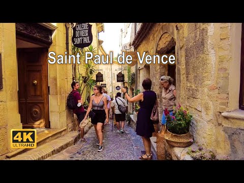 Saint Paul de Vence, France - Walking tour - 4K Walks