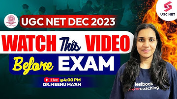 UGC NET Physical Education Tips | Watch This Video Before Exam | UGC NET Final Revision | Dr.Meenu
