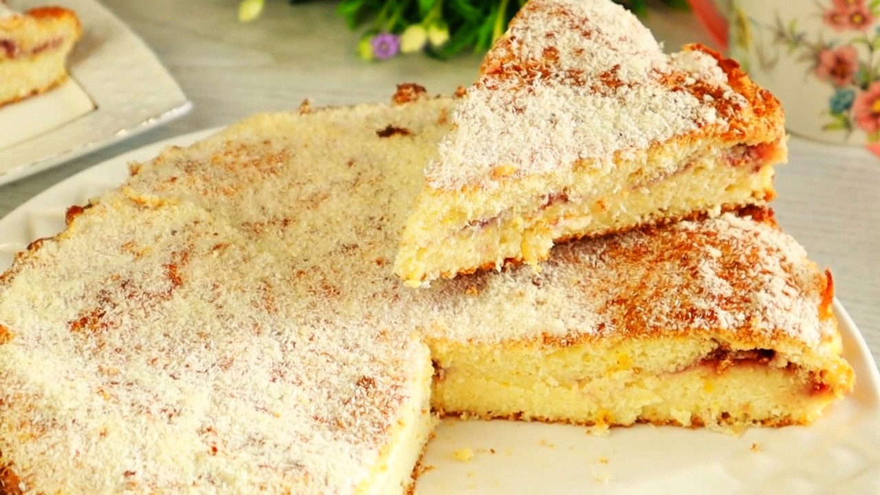  Нежная Запеканка к чаю или *Деревенский Чизкейк*😊/ творожная запеканка с вареньем 