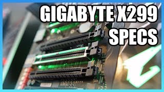 Gigabyte X299 Gaming 9, 7, & 3 Specs & VRM | Computex