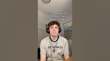 When the Minecraft music gets too nostalgic 🥹🥹