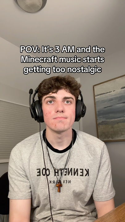 When the Minecraft music gets too nostalgic 🥹🥹