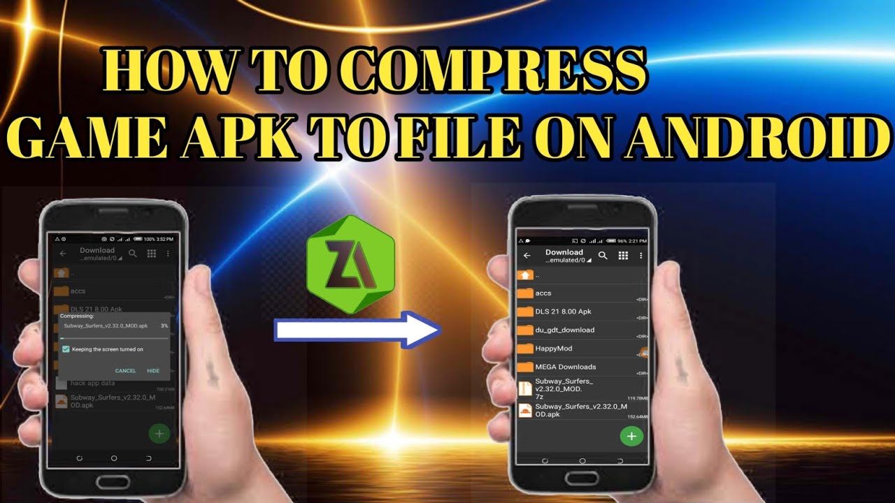 How To Compress Game Apk To File On Android No Root 2022 - YouTube