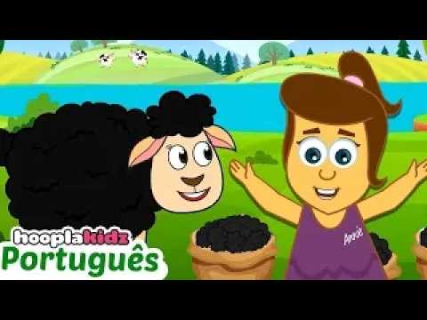 Baa Baa Ovelha Negra | Cantigas de ninar para crianças | HooplaKidz Brasil