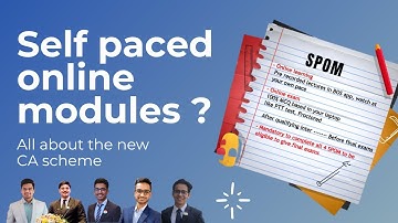 CA Self paced online module | What is | ICAI proposed new scheme