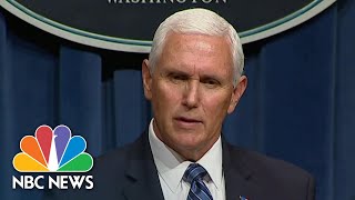 Pence Says Guidance On Masks Should Be Left To States, Local Officials | NBC News