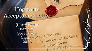Harry Potter Fan Art ⚡ Hogwarts Acceptance Letter ✨ Realistic Drawing