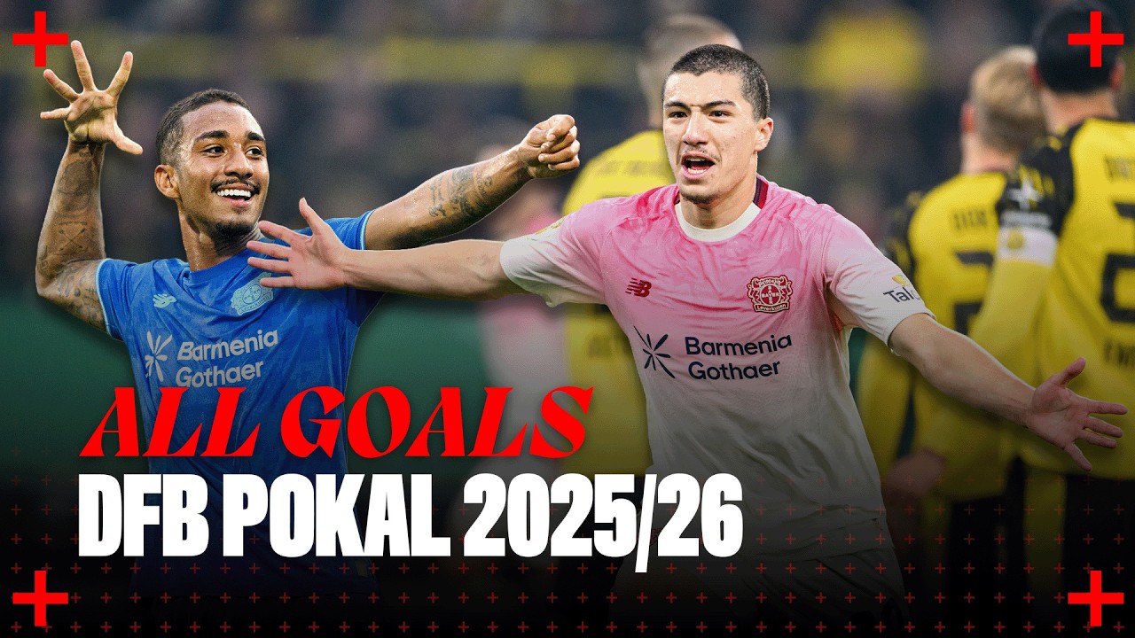 Maza, Schick, Quansah and more: ALL GOALS by Bayer 04 in the 2025/26 DFB Pokal | Compilation